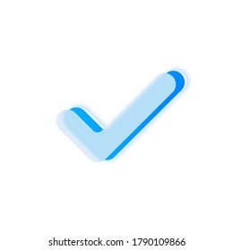 Ilustración vectorial de marca de verificación de vectores
