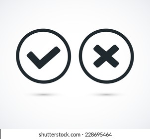 Vector check mark icons