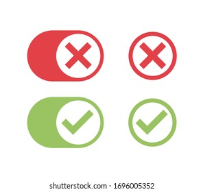 Vector check mark icons. flat icons for web and mobile applications