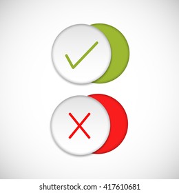 vector check mark icons. flat icons for web and mobile applications
