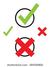 Vector Check Mark Set 