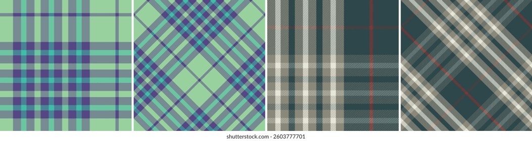 Vector check pattern or plaid pattern for dress ,flannel skirt, tablecloth other modern and fashion print.