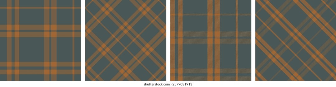 Vector check set pattern or plaid pattern for dress ,flannel skirt, tablecloth other modern and fashion print.