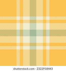 El tartán de verificación vectorial de patrón de textura sin costura con un fondo de tela trenzada en color ámbar y claro.
