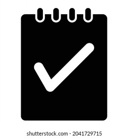 Diseño de iconos glifos verificados por el vector
