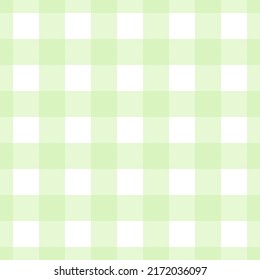 Vector checked seamless pattern with green squares on white background. For wallpapers, decoration, fabric, kitchen textile and towel print, cover of cooking book, print, gift and wrapping paper.