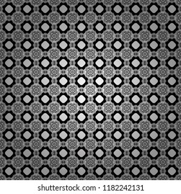 Vector checkered fabric texture print in shades of gray, black and white. Seamless tartan plaid pattern.