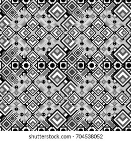 Vector checkered fabric texture print in shades of white and black. Seamless tartan plaid pattern.