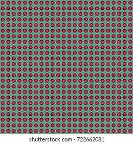 Vector checkered fabric texture print in shades of green, blue and pink. Seamless tartan plaid pattern.