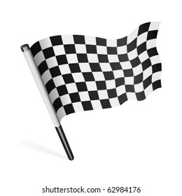 Vector checkered flag