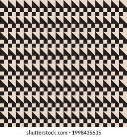 Vector checkered monochrome ornament. Seamless ornament and checkered wallpaper.