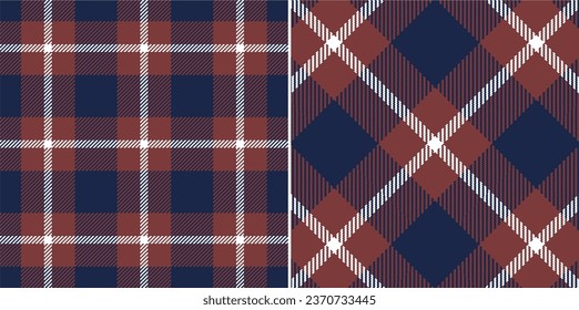 Vector checkered pattern or plaid pattern in blue and red . Tartan, textured seamless twill for flannel shirts, duvet covers, other autumn winter textile mills.
Vector Format