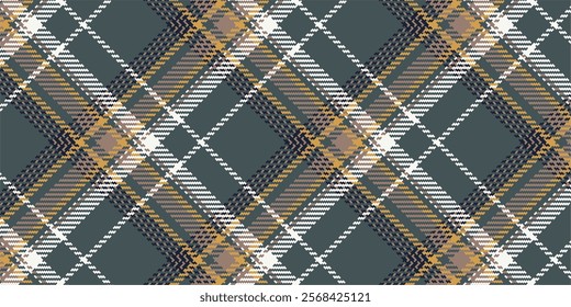 Vector checkered pattern or plaid pattern in blue, bw and brown. Tartan, textured seamless twill for flannel shirts, duvet covers, other autumn winter textile mills. Vector Format