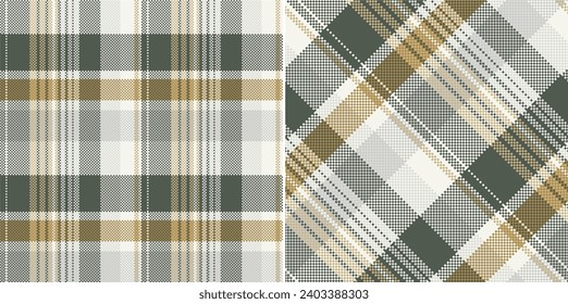 Vektorgesteuertes Muster oder Planiermuster auf Grün. Tartan, strukturierte nahtlose Platte für Flanellhemden, Daunendecke, andere Herbstwintertextilien