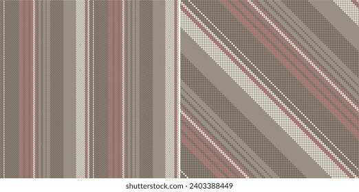 Vector checkered pattern or plaid pattern in pink, brown . Tartan, textured seamless plat for flannel shirts, duvet covers, other autumn winter textil