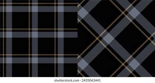 Vector checkered pattern or plaid pattern . Tartan, textured seamless twill for flannel shirts, duvet covers, other autumn winter textile mills. Vector Format