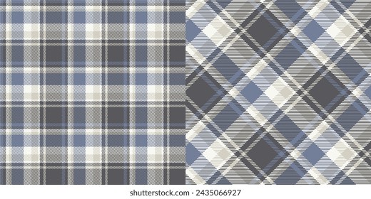 Vector checkered pattern or plaid pattern . Tartan, textured seamless twill for flannel shirts, duvet covers, other autumn winter textile mills. Vector Format