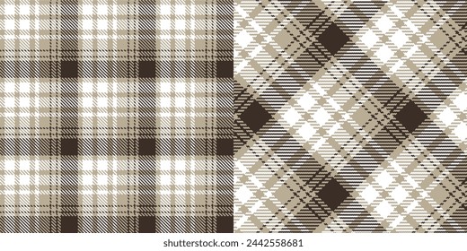 Vector checkered pattern or plaid pattern . Tartan, textured seamless twill for flannel shirts, duvet covers, other autumn winter textile mills. Vector Format