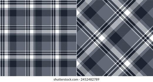 Patrón a cuadros de Vector o patrón a cuadros . Tartán, sarga sin costuras texturizada para camisas de franela, fundas nórdicas, otros molinos textiles de otoño invierno. Formato de Vector