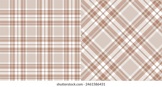 Vector checkered pattern or plaid pattern . Tartan, textured seamless twill for flannel shirts, duvet covers, other autumn winter textile mills. Vector Format