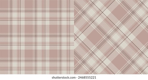 Patrón de cuadros de Vector o patrón de cuadros. sarga sin costuras con textura, tartán para camisas de franela, fundas nórdicas, otros molinos textiles de otoño. Formato de Vector