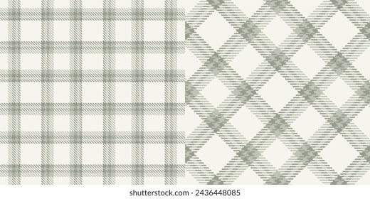 Vector checkered pattern. Tartan, textured seamless twill for flannel shirts, duvet covers, other autumn winter textile mills. Vector Format