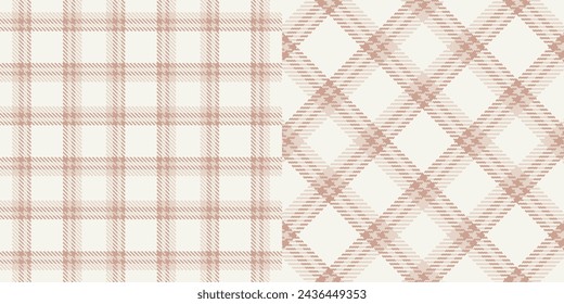 Vector checkered pattern. Tartan, textured seamless twill for flannel shirts, duvet covers, other autumn winter textile mills. Vector Format