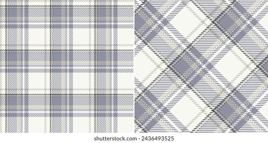 Vector checkered pattern. Tartan, textured seamless twill for flannel shirts, duvet covers, other autumn winter textile mills. Vector Format