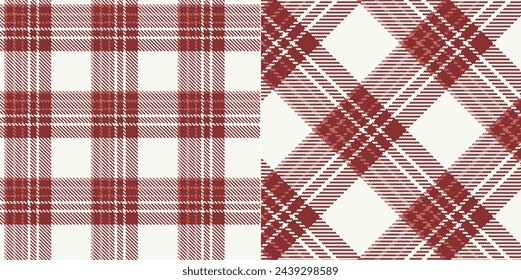 Vector checkered pattern. Tartan, textured seamless twill for flannel shirts, duvet covers, other autumn winter textile mills. Vector Format	