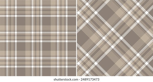 Vector checkered pattern. Tartan, textured seamless twill for flannel shirts, duvet covers, other autumn winter textile mills. Vector Format