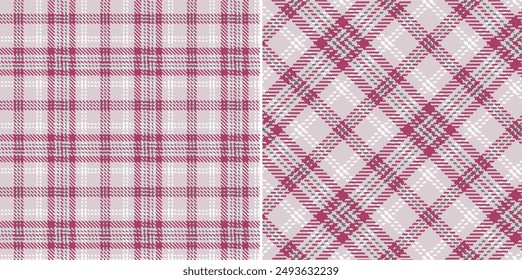 Vector checkered pattern. Tartan, textured seamless twill for flannel shirts, duvet covers, other autumn winter textile mills. Vector Format