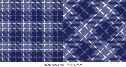 Vector checkered pattern. Tartan, textured seamless twill for flannel shirts, duvet covers, other autumn winter textile mills. Vector Format