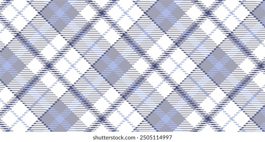Vector checkered pattern. Tartan, textured seamless twill for flannel shirts, duvet covers, other autumn winter textile mills. Vector Format