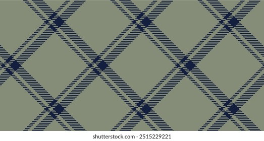 Vector checkered pattern. Tartan, textured seamless twill for flannel shirts, duvet covers, other autumn winter textile mills. Vector Format