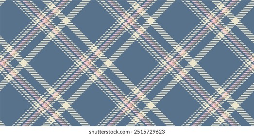 Patrón de cuadros de Vector. Tartán, sarga sin costuras texturizada para camisas de franela, fundas nórdicas, otros molinos textiles de otoño e invierno. Formato de Vector