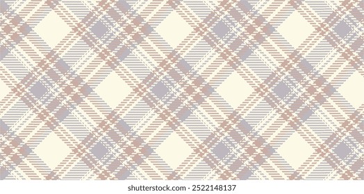 Vector checkered pattern. Tartan, textured seamless twill for flannel shirts, duvet covers, other autumn winter textile mills. Vector Format