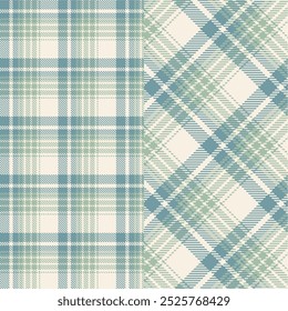 Padrão quadriculado vetorial. Tartan, sarja sem costura texturizada para camisas de flanela, capas de edredão, outros moinhos têxteis de inverno de outono. Formato do vetor
