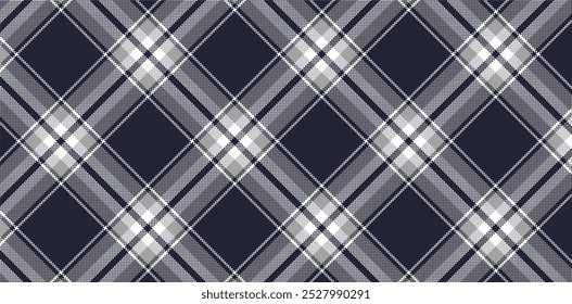 Vector checkered pattern. Tartan, textured seamless twill for flannel shirts, duvet covers, other autumn winter textile mills. Vector Format