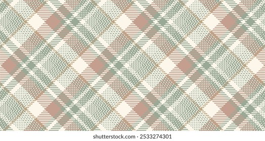 Vector checkered pattern. Tartan, textured seamless twill for flannel shirts, duvet covers, other autumn winter textile mills. Vector Format