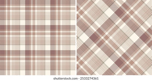 Vector checkered pattern. Tartan, textured seamless twill for flannel shirts, duvet covers, other autumn winter textile mills. Vector Format