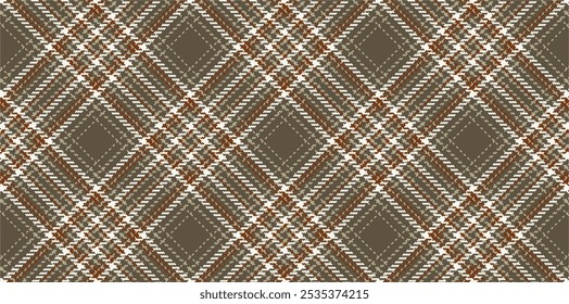 Padrão quadriculado vetorial. Tartan, sarja sem costura texturizada para camisas de flanela, capas de edredão, outros moinhos têxteis de inverno de outono. Formato do vetor