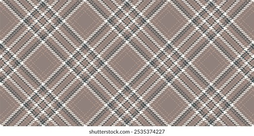 Vector checkered pattern. Tartan, textured seamless twill for flannel shirts, duvet covers, other autumn winter textile mills. Vector Format