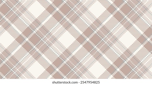 Patrón de cuadros de Vector. Tartán, sarga sin costuras texturizada para camisas de franela, fundas nórdicas, otros molinos textiles de otoño e invierno. Formato de Vector