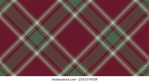 Vector checkered pattern. Tartan, textured seamless twill for flannel shirts, duvet covers, other autumn winter textile mills. Vector Format
