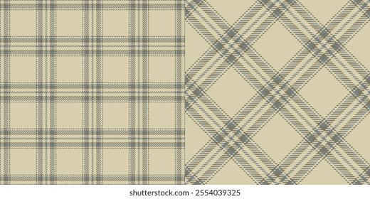 Vector checkered pattern. Tartan, textured seamless twill for flannel shirts, duvet covers, other autumn winter textile mills. Vector Format
