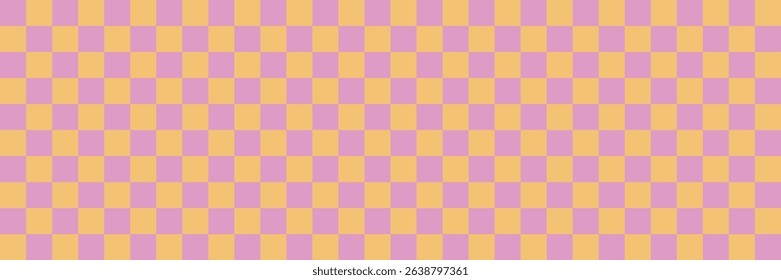 Vector checkered seamless pattern. Y2K style 90s digital paper. Surface design illustration. Colorful tile repeat backdrop. Simple flat design fabric textile design background
