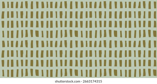 Vector checkered and striped seamless pattern design. Green striped background.