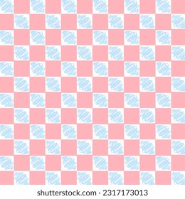Papel de pared de estilo de ajedrez a dos colores con verificación vectorial 