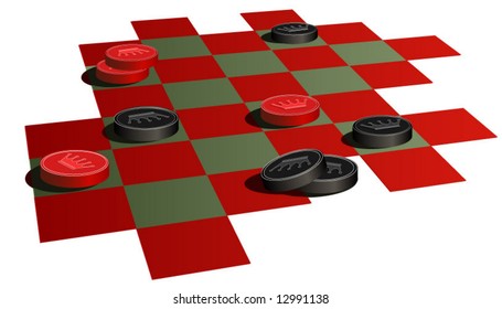 Vector Checkers Game