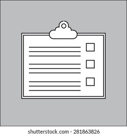 Vector checklist checkbox
